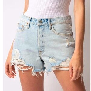 GRLFRND Helena High Rise Button Fly Short in Kiki  Size 29